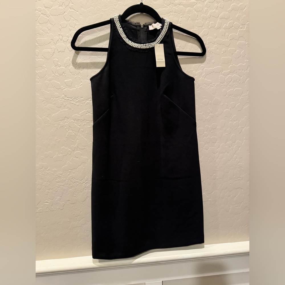 NWT Loft Women’s Petite Dress with pearl collar